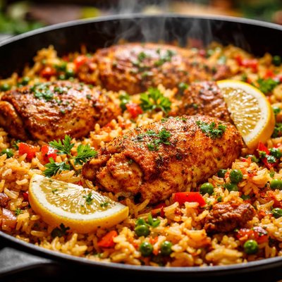 Image of Chicken and Rice Skillet