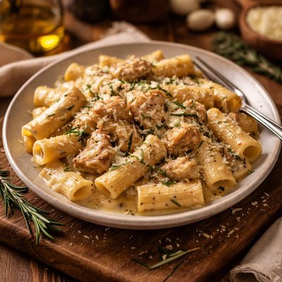 Image of Chicken and Rosemary Cream Rigatoni
