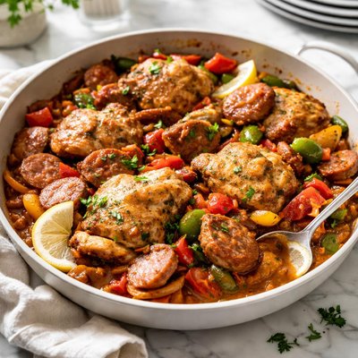 Image of Chicken and Sausage Saute