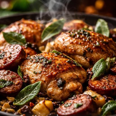 Image of Chicken and Sausage with Sage