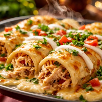 Image of Chicken and Sour Cream Enchiladas