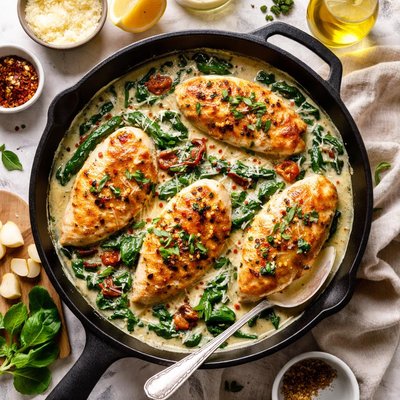 Image of Chicken and Spinach