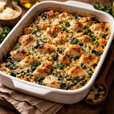 Image of Chicken and Spinach Casserole