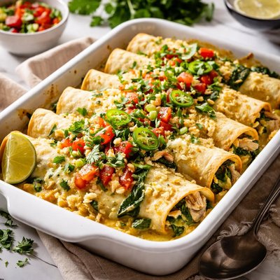 Image of Chicken and Spinach Enchiladas