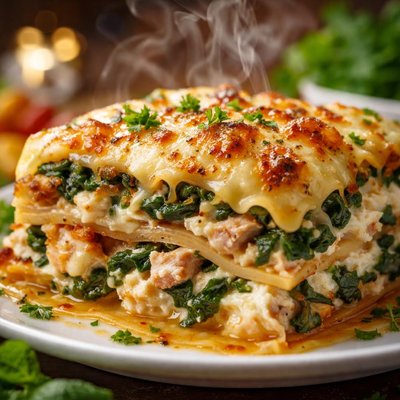 Image of Chicken and Spinach Lasagna