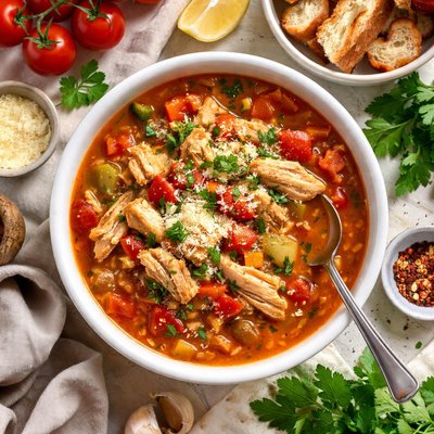 Image of Chicken and Tomato Soup
