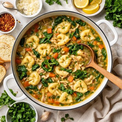 Image of Chicken and Tortellini Soup