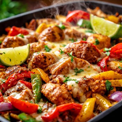 Image of Chicken and Vegetable Fajita Casserole