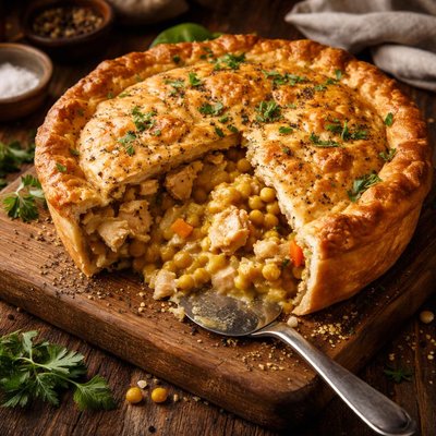 Image of Chicken and Yellow Pea Pie