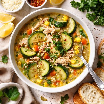 Image of Chicken and Zucchini Soup