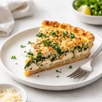 Image of Chicken Asiago Spinach Quiche