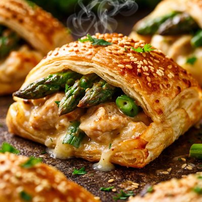 Image of Chicken Asparagus Puffs