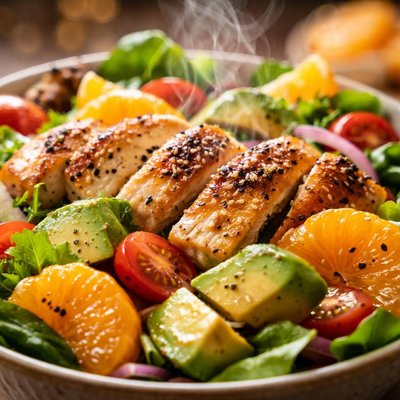 Image of Chicken Avocado and Mandarin Orange Salad