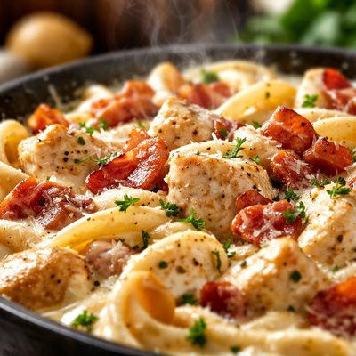 Image of Chicken Bacon Alfredo Sauce