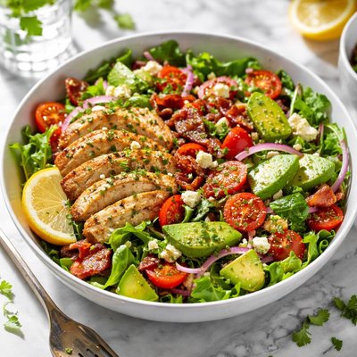 Image of Chicken Bacon and Avocado Salad