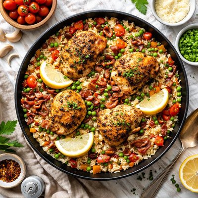 Image of Chicken Bacon and Rice