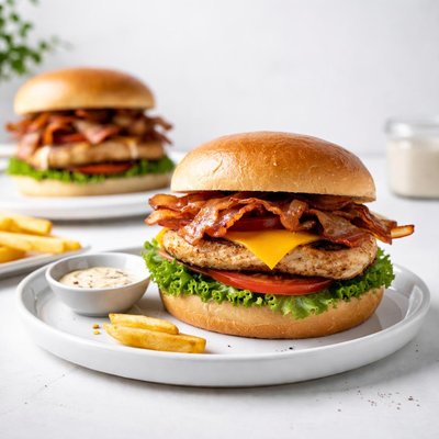 Image of Chicken Bacon Burgers Quick Easy