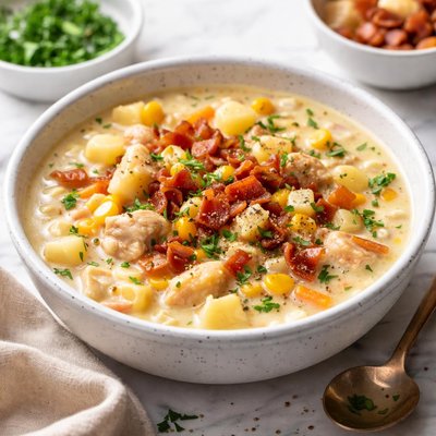 Image of Chicken Bacon Corn Chowder Weight Watcher 7 Pts