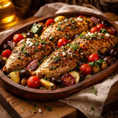 Image of Chicken Bake Mediterranean Style