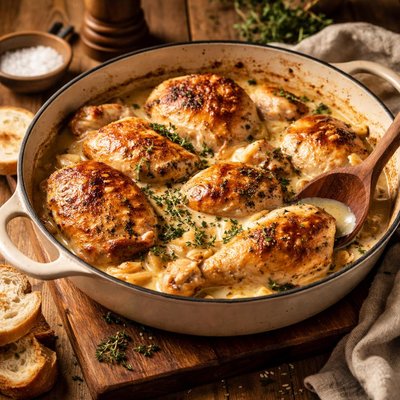 Image of Chicken Baked in Milk and Butter