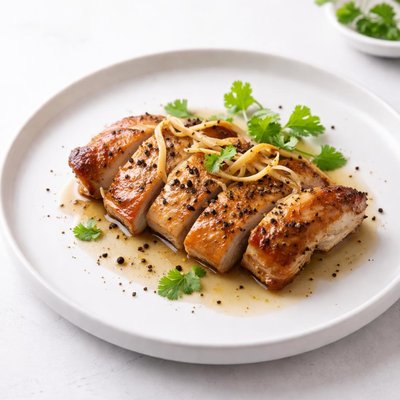 Image of Chicken Baked with Ginger and Black Pepper