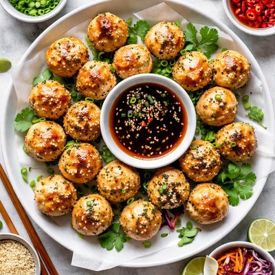 Image of Chicken Balls with Oriental Dipping Sauce Gluten Free