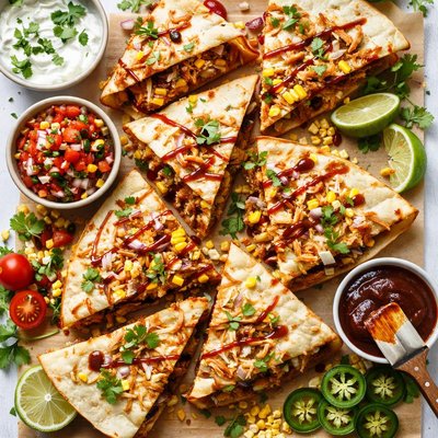 Image of Chicken Barbecue Quesadillas