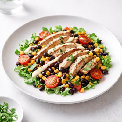 Image of Chicken Black Bean and Corn Salad with Chipotle Mayonnaise