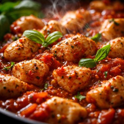 Image of Chicken Bocconcini with Delicious Chunky Sauce