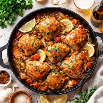 Image of Chicken Braised in Beer