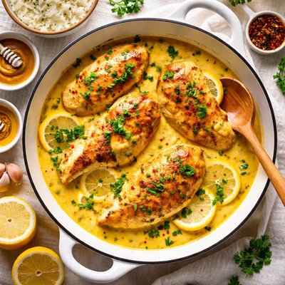 Image of Chicken Breasts in Curry Honey Mustard Sauce