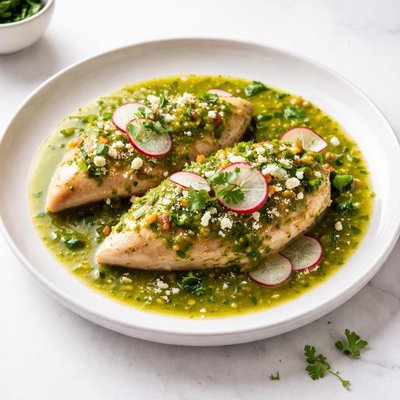 Image of Chicken Breasts in Green Salsa