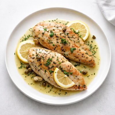 Image of Chicken Breasts in Light Lemon Sauce
