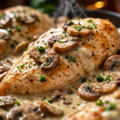 Image of Chicken Breasts in Mushroom Sauce