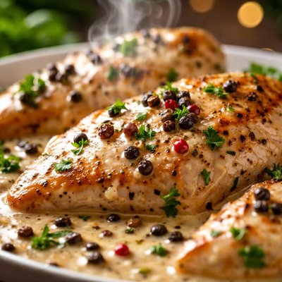 Image of Chicken Breasts in Pepper Sauce
