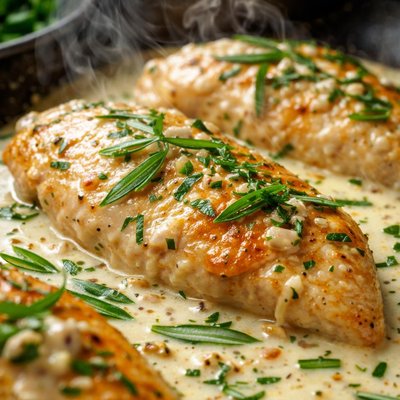 Image of Chicken Breasts in Tarragon Sauce