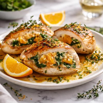 Image of Chicken Breasts Orange Stuffed