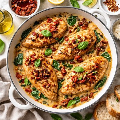 Image of Chicken Breasts W Sun Dried Tomato and Garlic