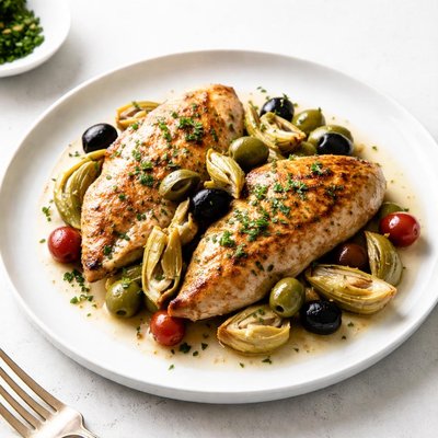 Image of Chicken Breasts with Artichokes Olives