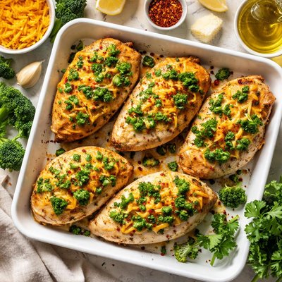 Image of Chicken Breasts with Broccoli Cheese