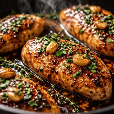 Image of Chicken Breasts with Garlic and Balsamic Vinegar