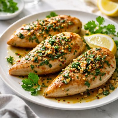 Image of Chicken Breasts with Garlic and Parsley