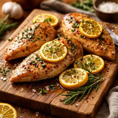 Image of Chicken Breasts with Meyer Lemons