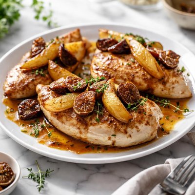 Image of Chicken Breasts with Pears and Dried Figs