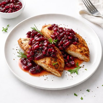 Image of Chicken Breasts with Spiced Cranberry Sauce