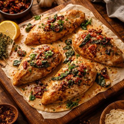 Image of Chicken Breasts with Sun Dried Tomatoes