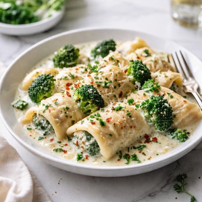 Image of Chicken Broccoli Cannellonii or Ravioli