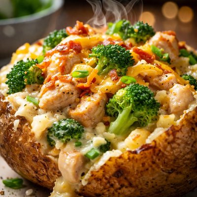 Image of Chicken Broccoli Dinner in a Tater