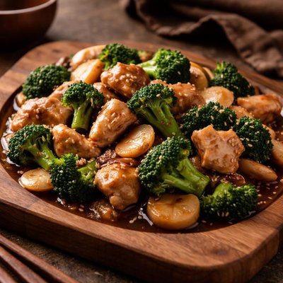 Image of Chicken Broccoli Water Chestnut W Oyster Sauce