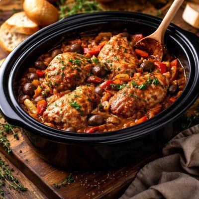 Image of Chicken Cacciatore Crock Pot